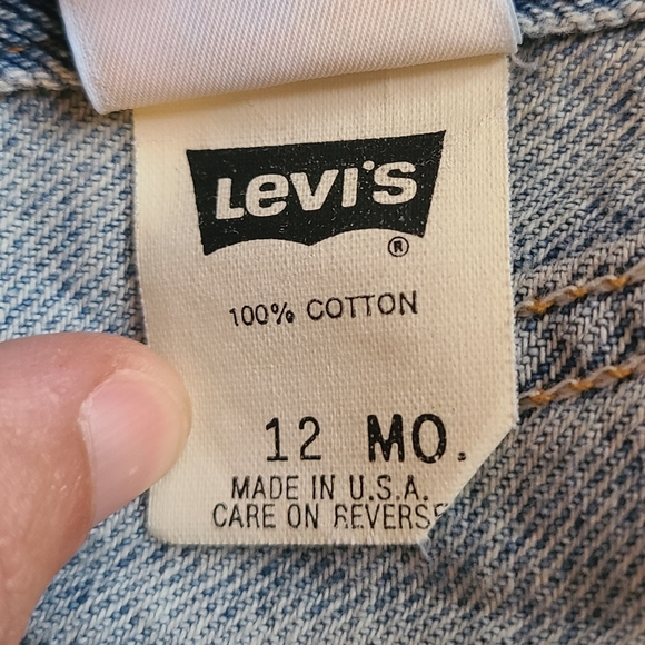 Vintage Levi’s 12M Baby Denim Trucker Jacket | Made in USA | 1994 - Picture 4 of 10